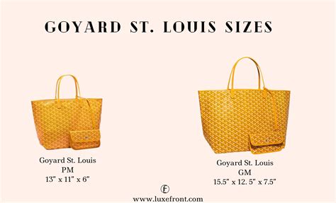 goyard anjou reversible tote size|goyard saint louis tote purses.